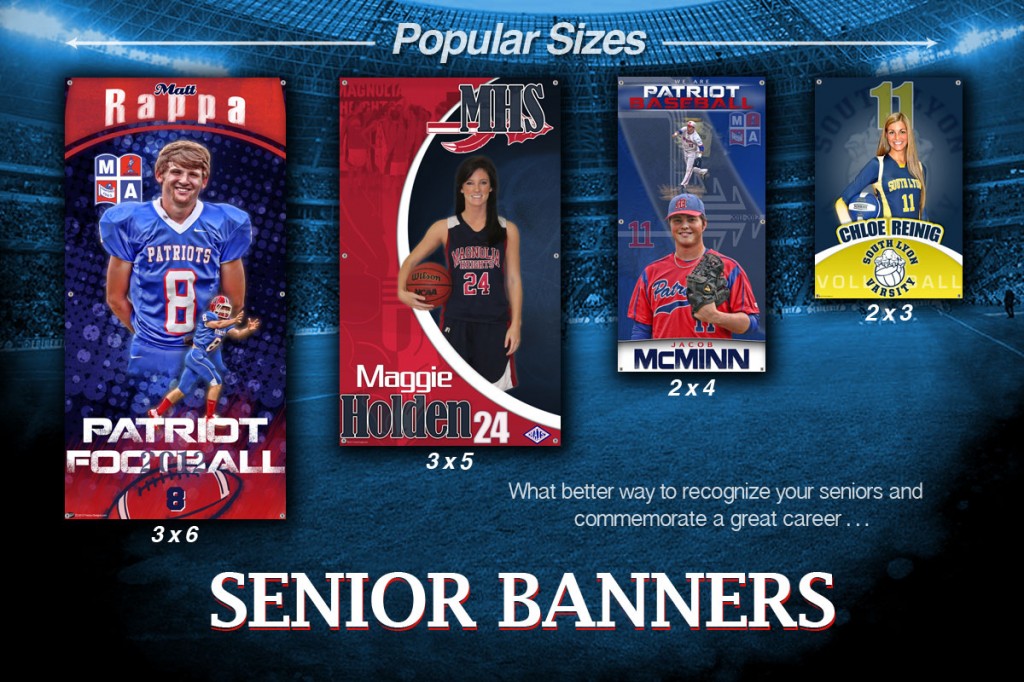 Custom senior banners are a great way to recognize your seniors for all